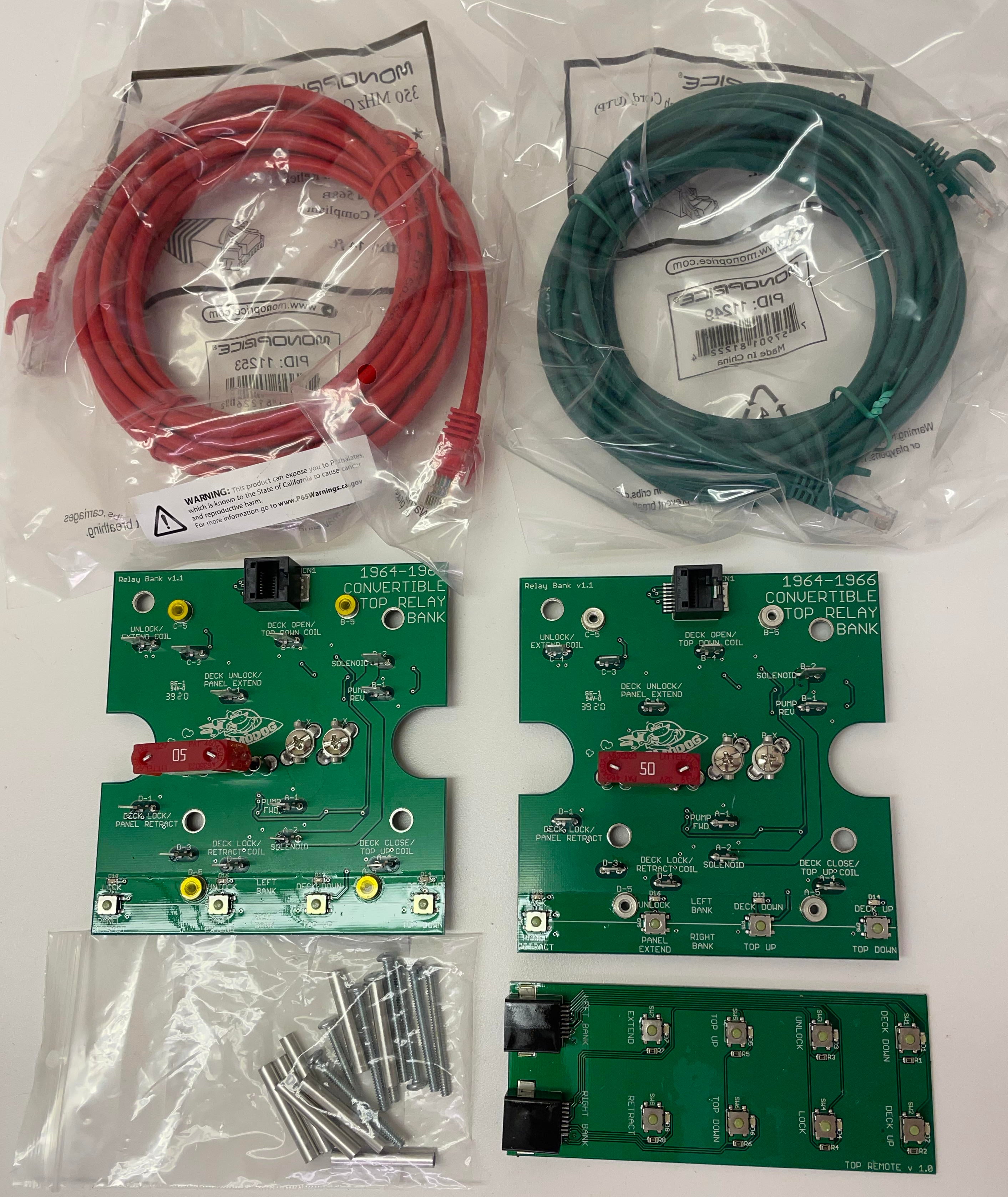 1964-1966 Thunderbird Convertible Electronic Top Relay Set